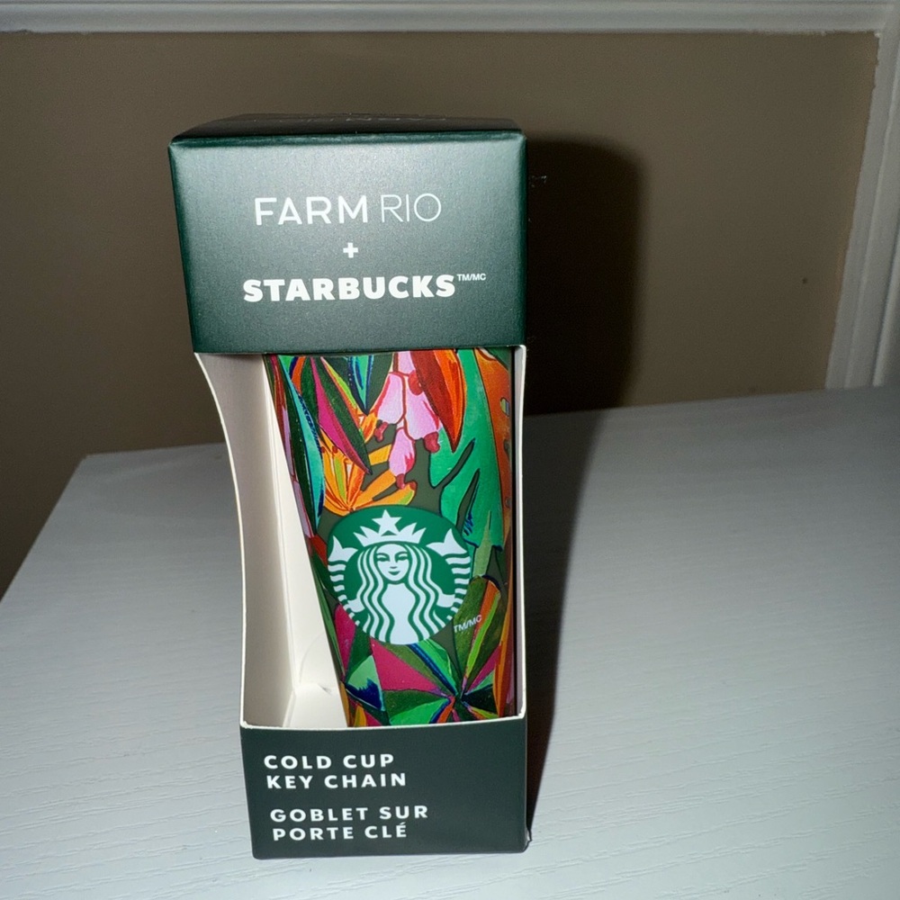 Starbucks Farm Rio Multicolor Cold Cup Key Chain